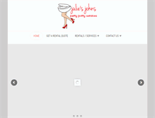 Tablet Screenshot of juliesjohns.com